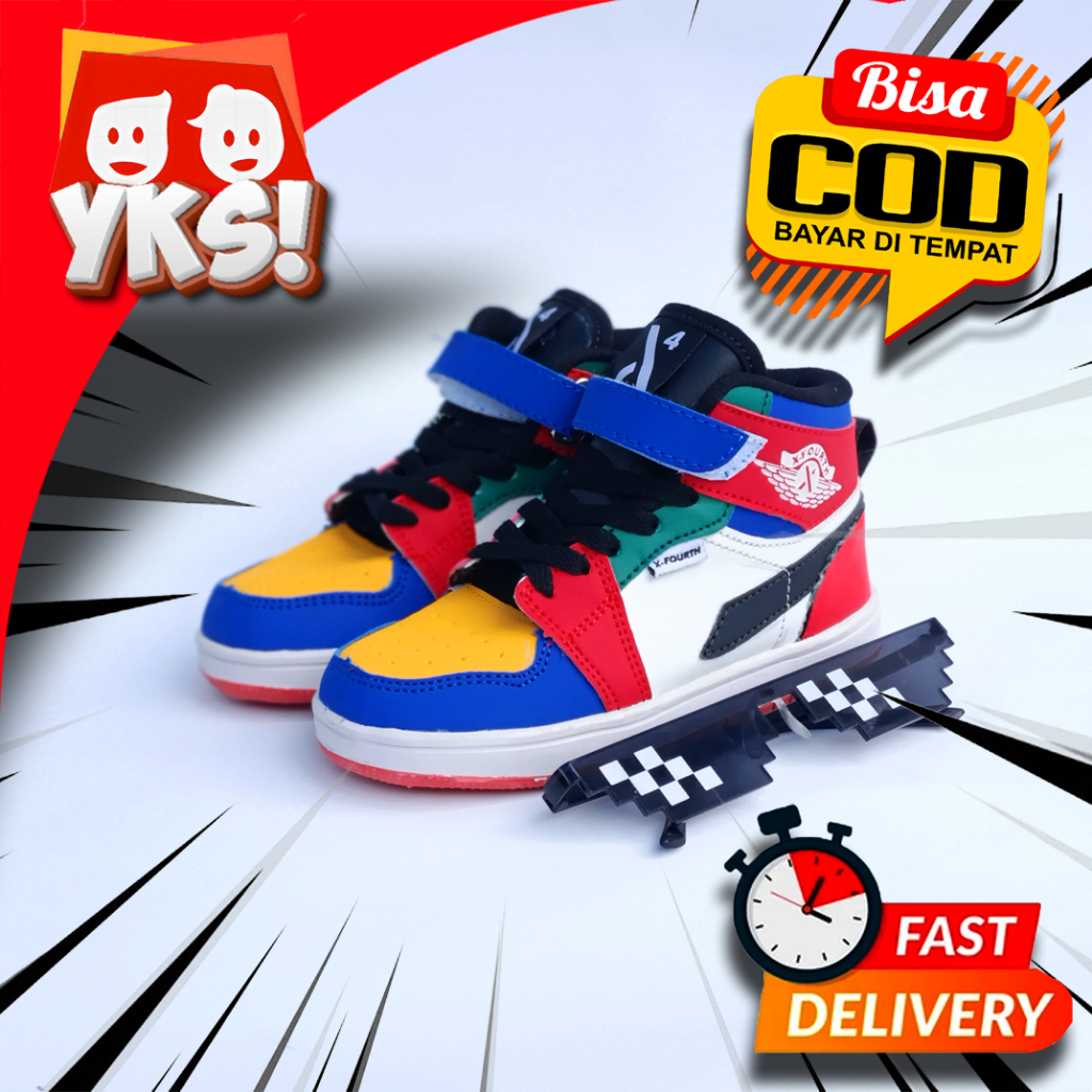 Cuci Gudang Sepatu Sneakers Anak Cewek Cowok (26–35) – Murah, Nyaman & Kualitas Import (Bisa COD)