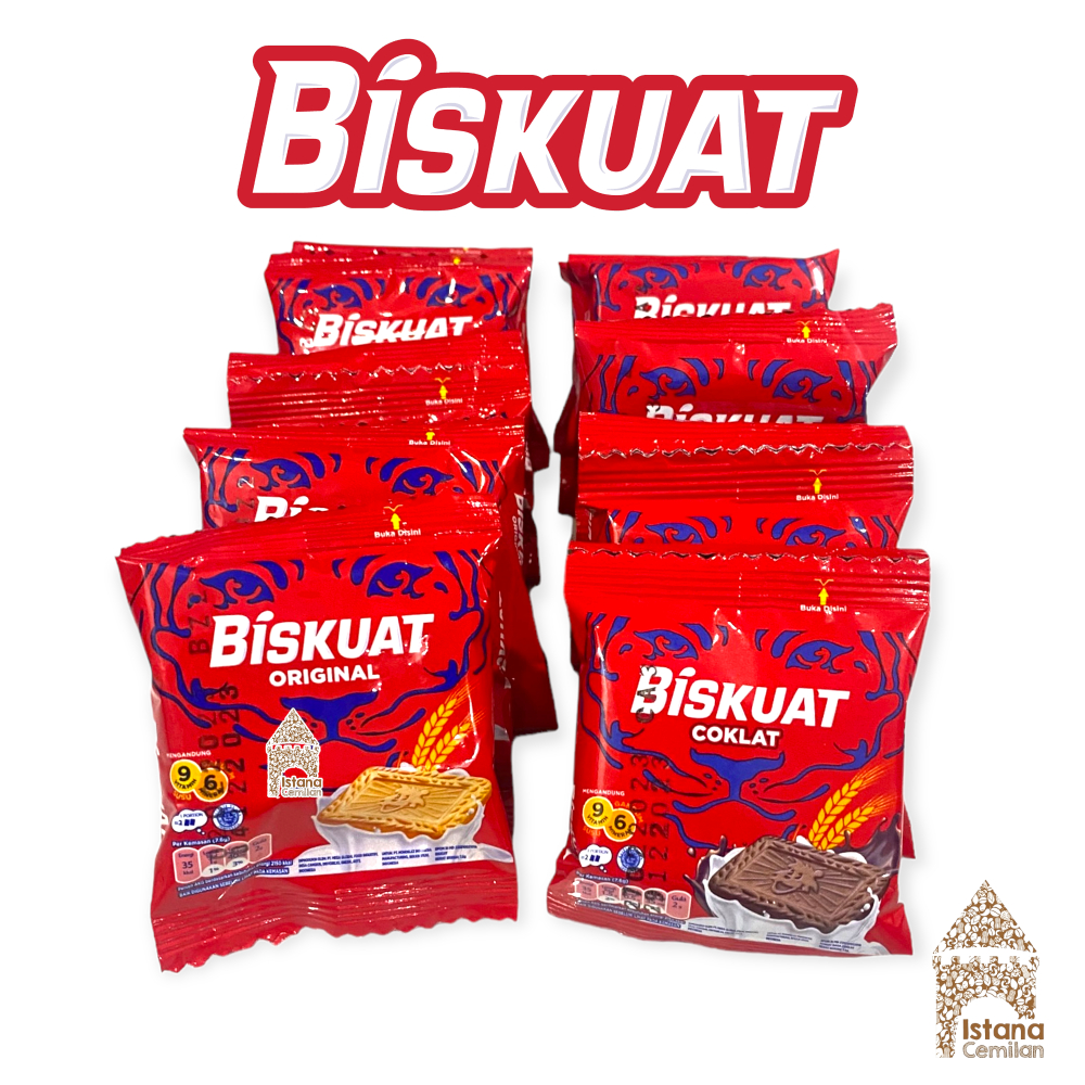 

Biskuat Biskuit Susu Cokelat / Original (isi 10 pcs)