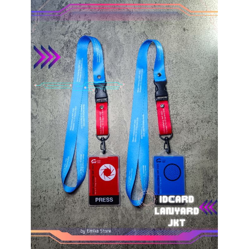 

1Set IDcard E-money Mandiri / Flazz BCA + Lanyard 2cm Desain + Free Caseholder Transparan sesuai keinginan anda / tali IDcard berkualitas tidak pudar tahan lama bisa di cuci / Emika Store