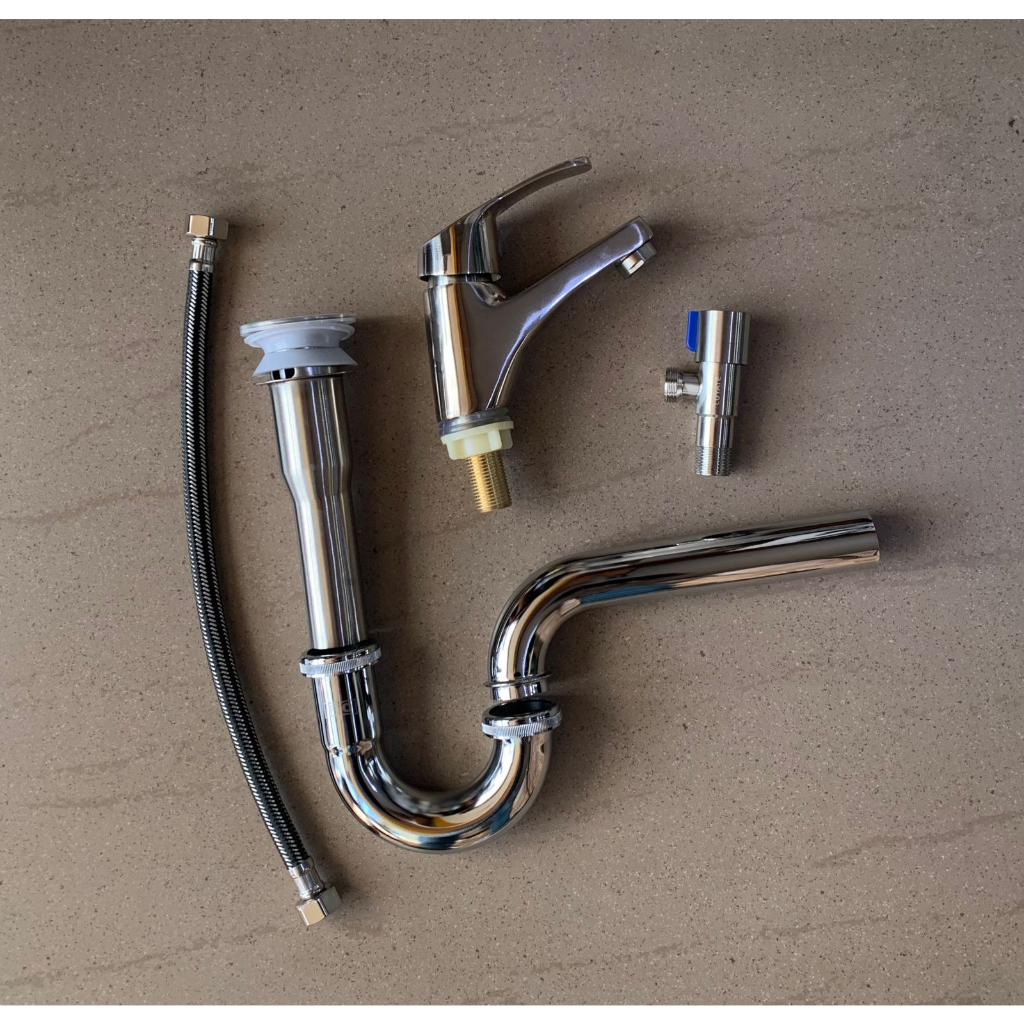 DwP WASTAFEL TOTO LW247J + KERAN + SIFON + FLEXIBEL / WASTAFEL TOTO KOMPLIT LW 247J LW 247 J