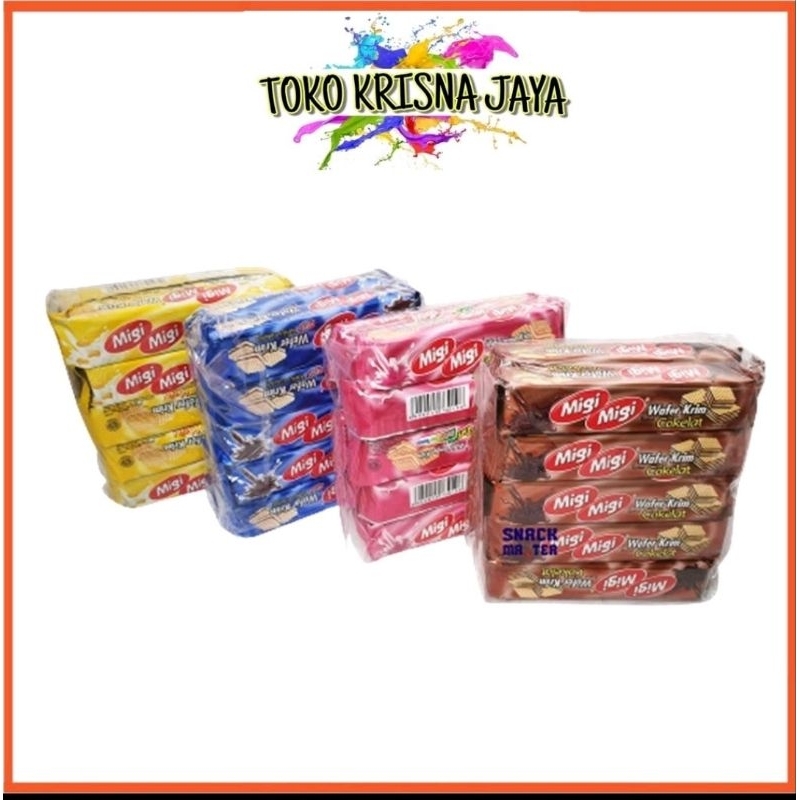 

MIGI MIGI WAFER KRIM NETTO 10 PCS X 11 GR