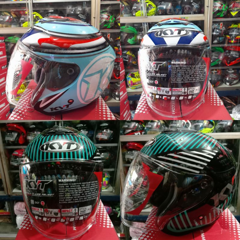 helm KYT KYOTO motif #3 Aquamarine/#4