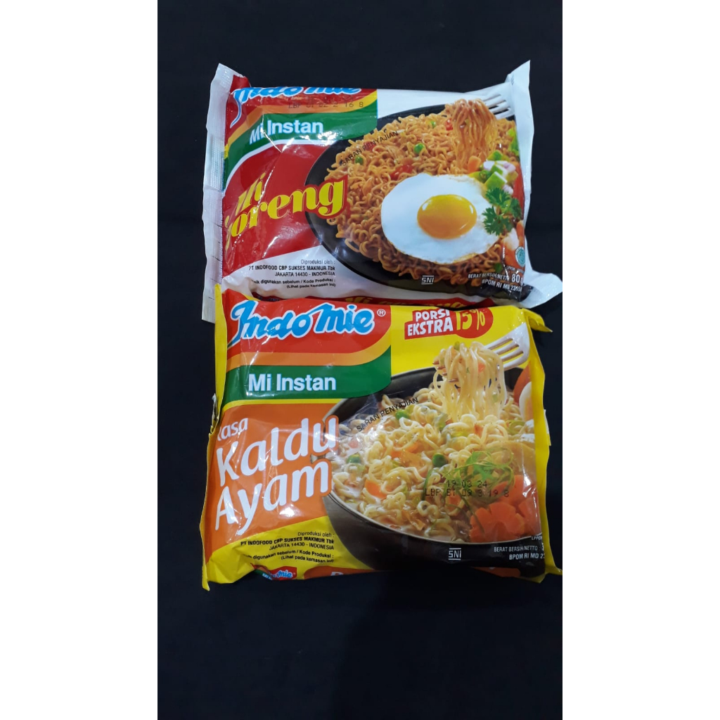 

INDOMIE MIE GORENG DAN KALDU AYAM