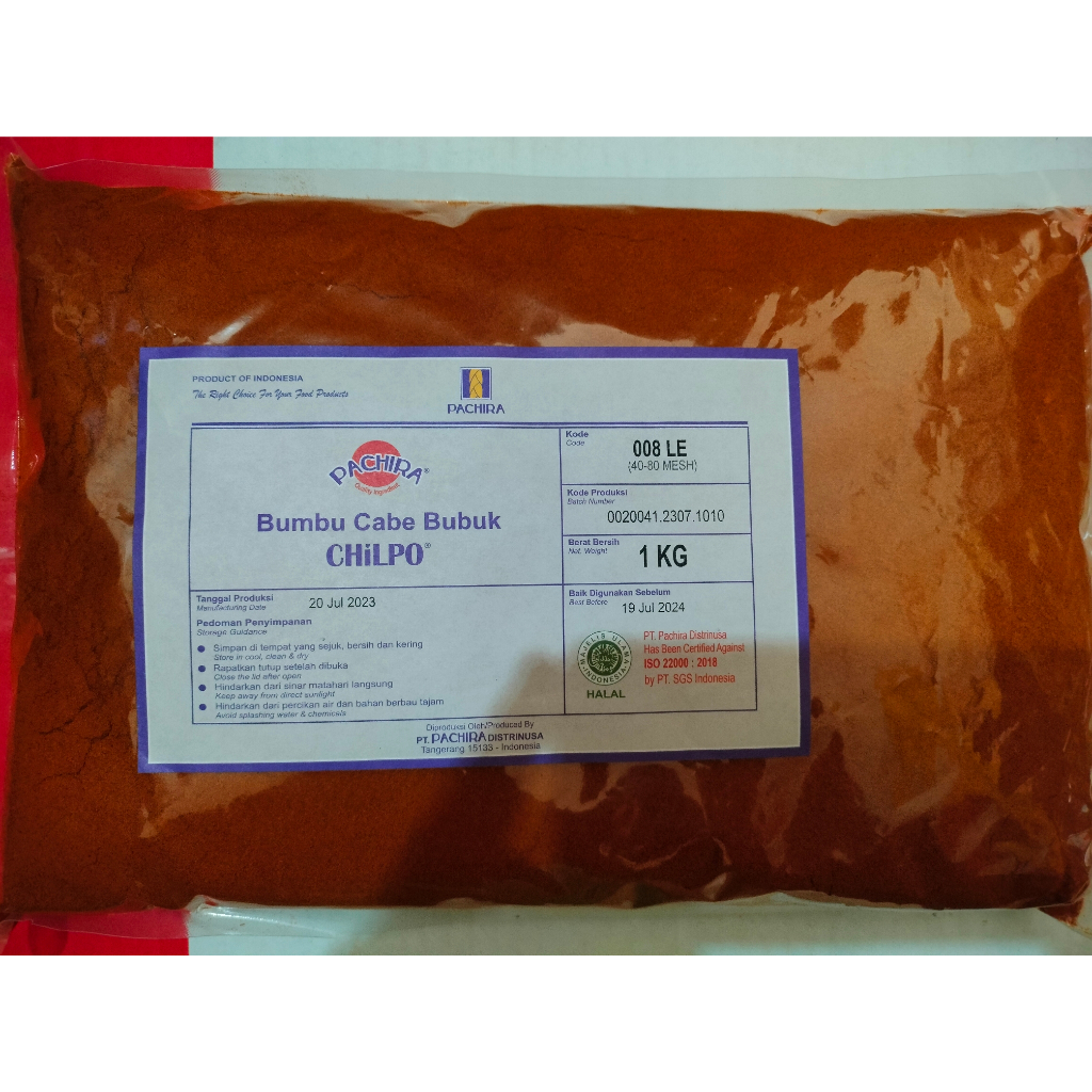 

chilpo 008 LE (cabe bubuk) chili powder 1kg