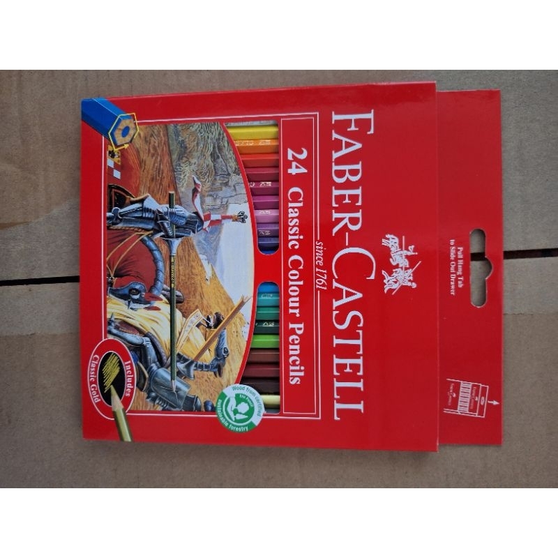 

cat kayu faber castel 24 warna