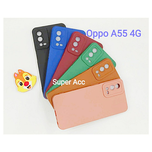 CASE OPPO A55 4G A55 5G - CASE PRO CAMERA MACARON OPPO A55 4G A55 5G