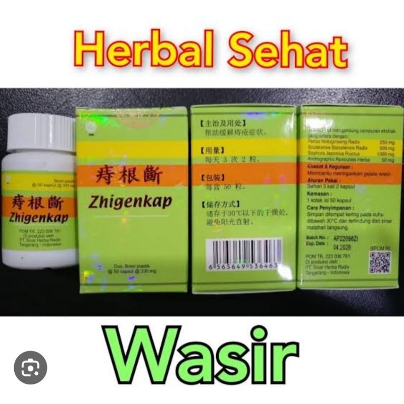 obat cina herbal ambeien Zhigenkap