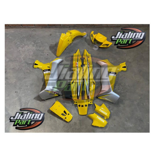 Terlaris body halus fiz r fizr f1zr f1z r ss two kuning silver cover body fiz r ss two kuning