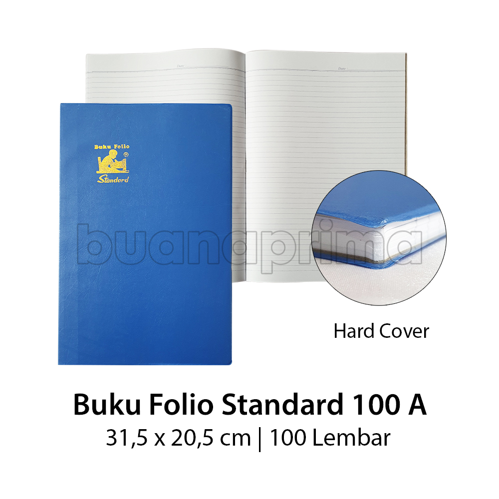 

Buku Folio Standard 100 Lembar Plastik Hard Cover Premium Buku Tullis Akuntansi Pembukuan