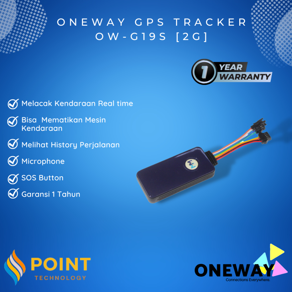 GPS Tracker Oneway OW-G19S [2G] Termurah