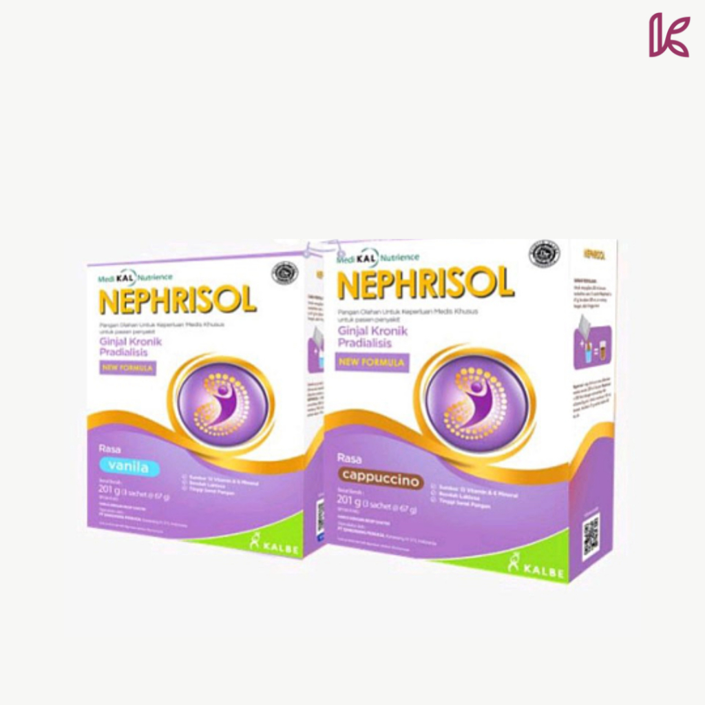 

Nephrisol – Makanan / Nutrisi Khusus untuk gangguan Ginjal 201gr