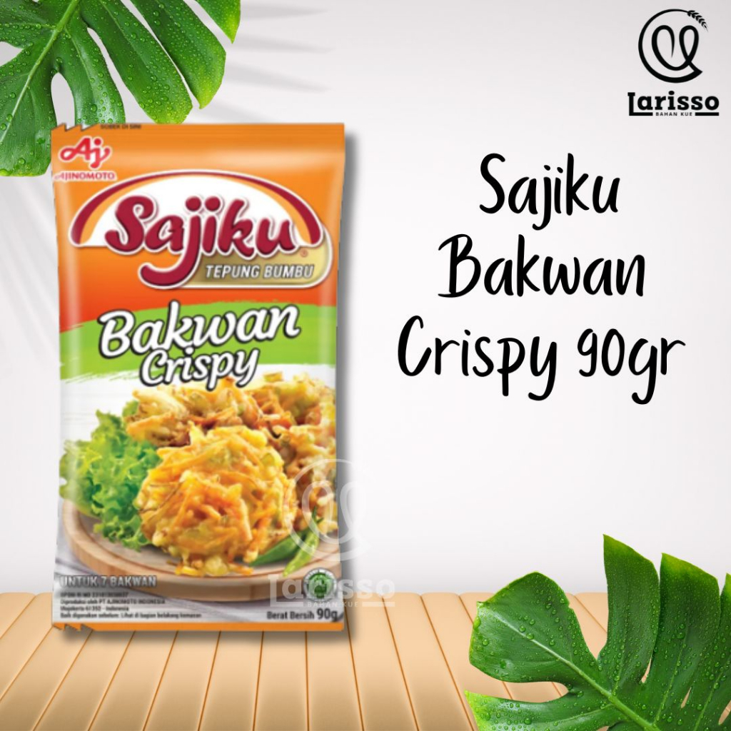 

SAJIKU TEPUNG BUMBU BAKWAN CRISPY 90GR TEPUNG BAKWAN INSTAN