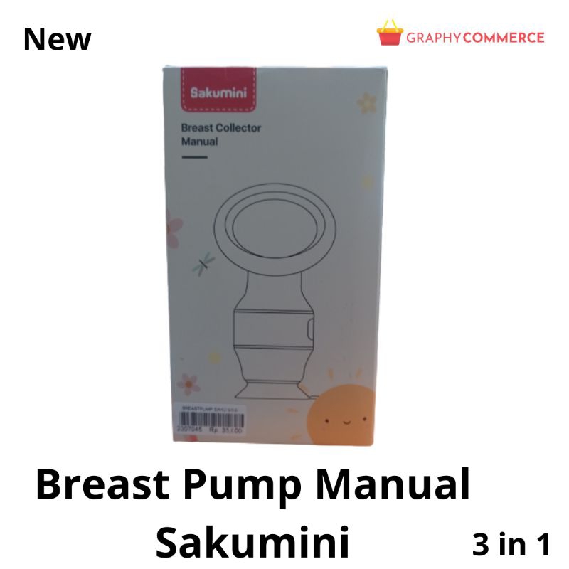 Breast Pump Manual Sakumini / Pompa Asi Manual Kekinian / Pompa Asi Manual 3 in 1 / Pompa Asi Manual
