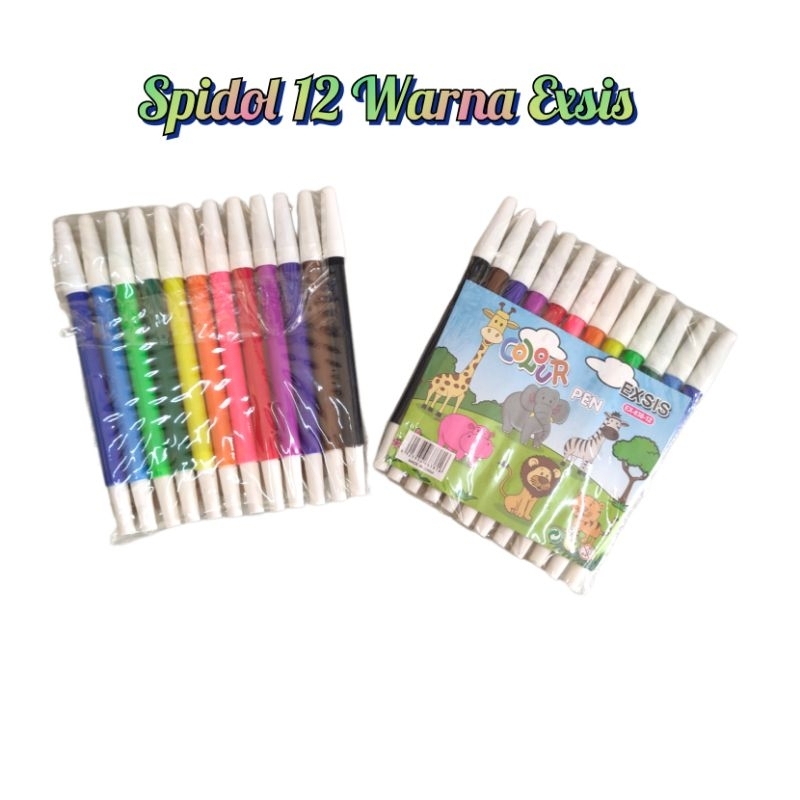 

Spidol 12 Warna Exsis EX-838 12.5 x 14 cm