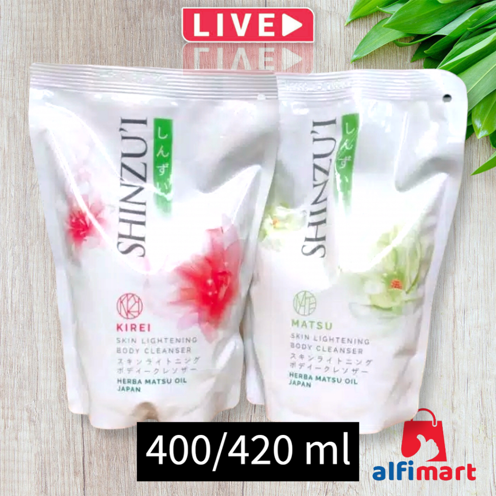 Shinzui Body Cleanser Refill isi ulang kecil Kirei Matsu 400ml 400 ml 420ml 420 ml / Bodywash sabun 