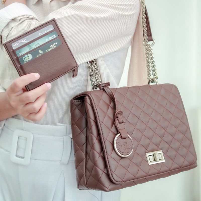 TAS ASHA My Qeena by Kirana Stuff Selempang Slingbag Shoulder Bag Wanita