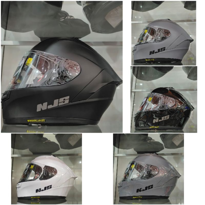 Helm Full Face NJS ZX-1 R Solid