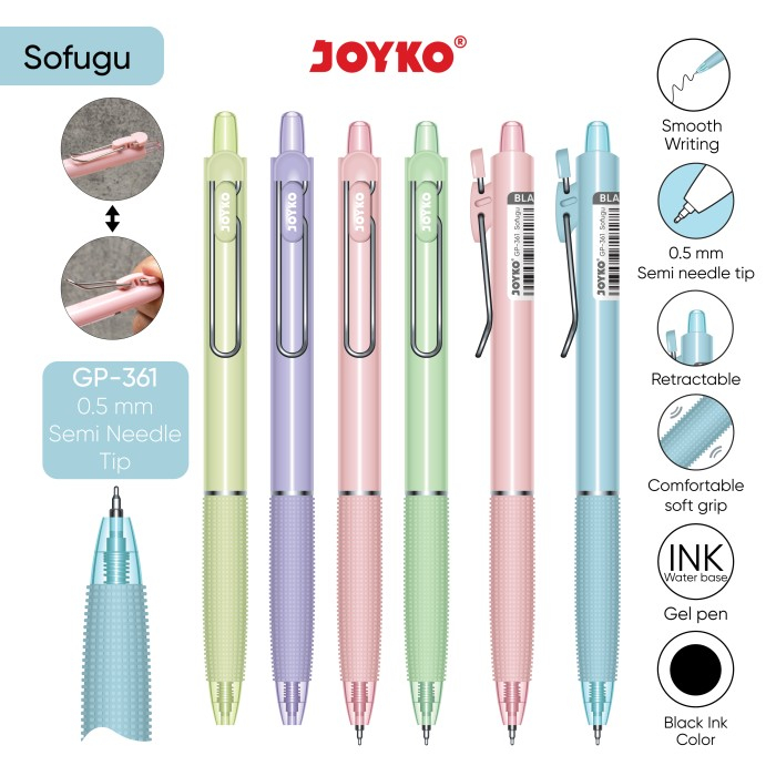 

KS224 // Gel Pen Pulpen Pena Joyko GP-361 Sofugu Gel 0.5 mm BY Kimarli.Store