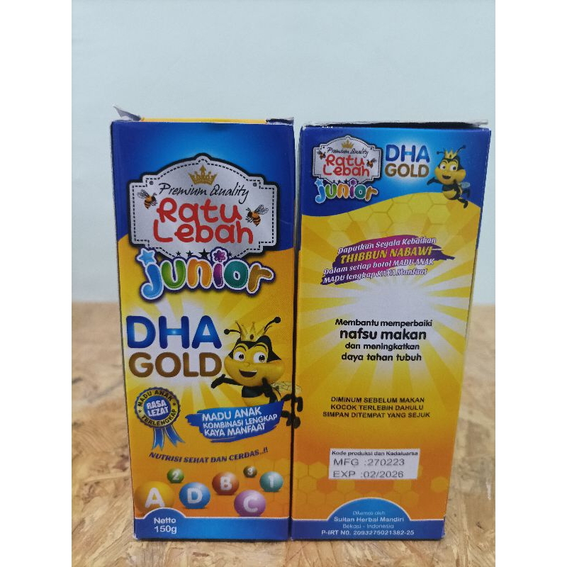 

Madu Anak Ratu Lebah DHA Gold 150gram