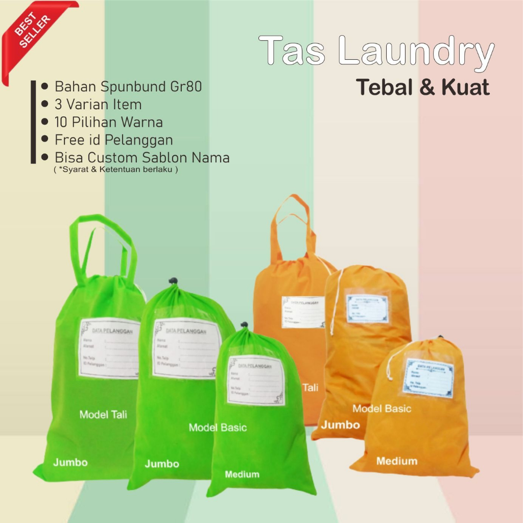 TAS LAUNDRY / LAUNDRY BAG /TEMPAT BAJU KOTOR BISA CUSTOM SABLON