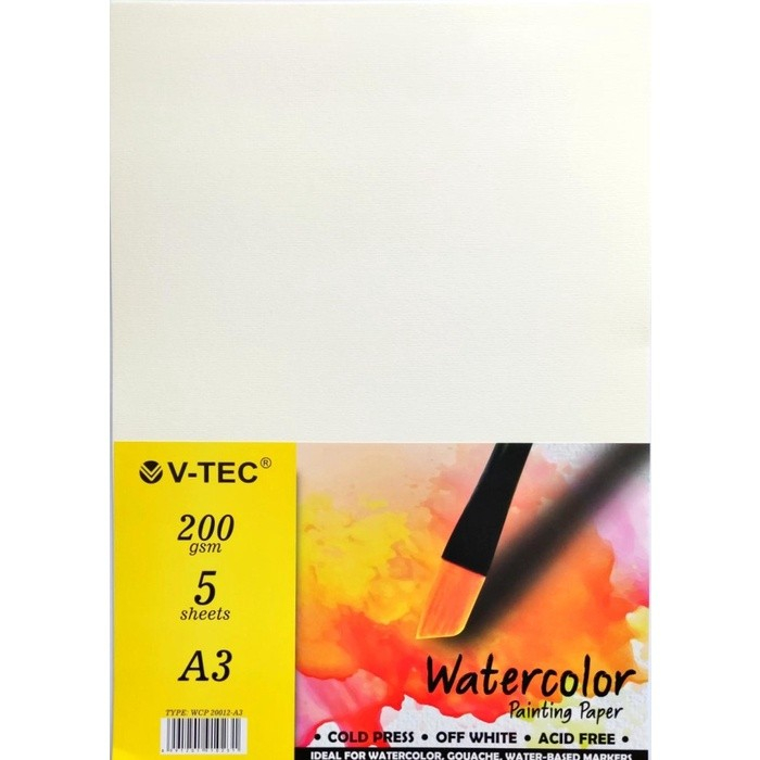 

V-TEC Watercolor Paper Type WCP 20012