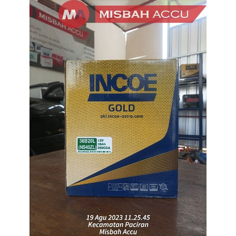 Aki Incoe gold NS40ZL Aki Honda Jazz Mobilio new Carry