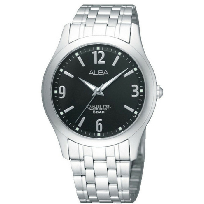 Jam Tangan Alba Pria Dial Black ARSY23 Original