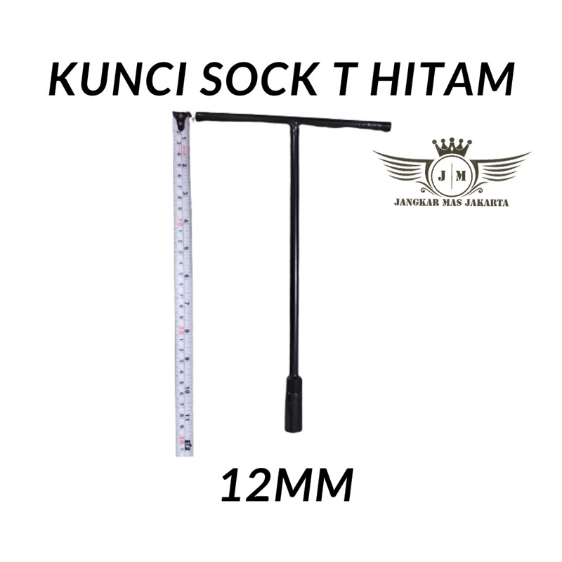 JKM Kunci Shock T Hitam 12 mm|Kunci Soket Sok Shocket Socket 12mm Termurah Kualitas Terbaik