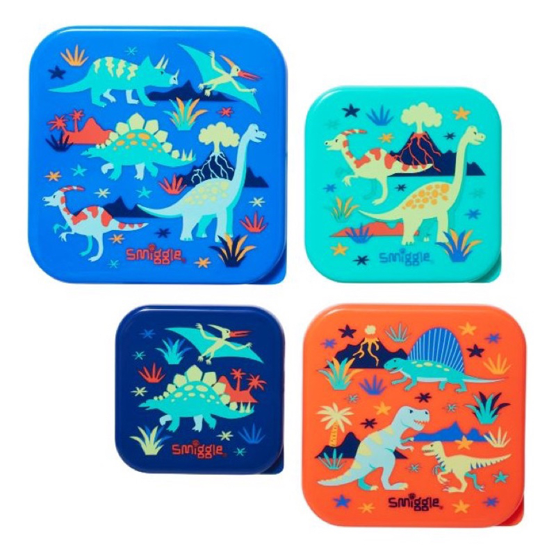 container kotak makan anak smiggle gambar dino original 100% singapore