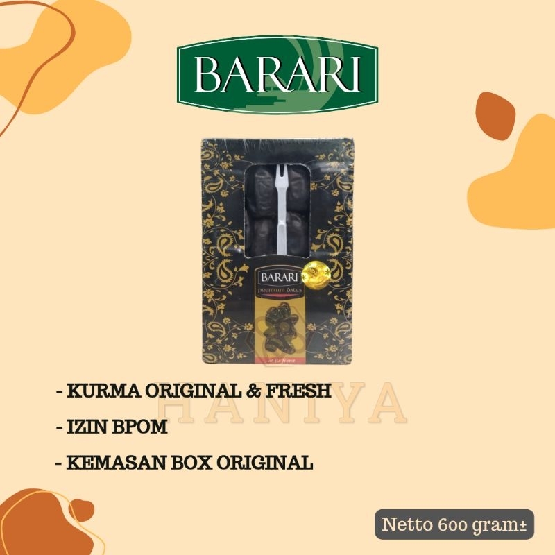 

Kurma Barari Bam/Mazafati/Kurma Anggur 600gr±