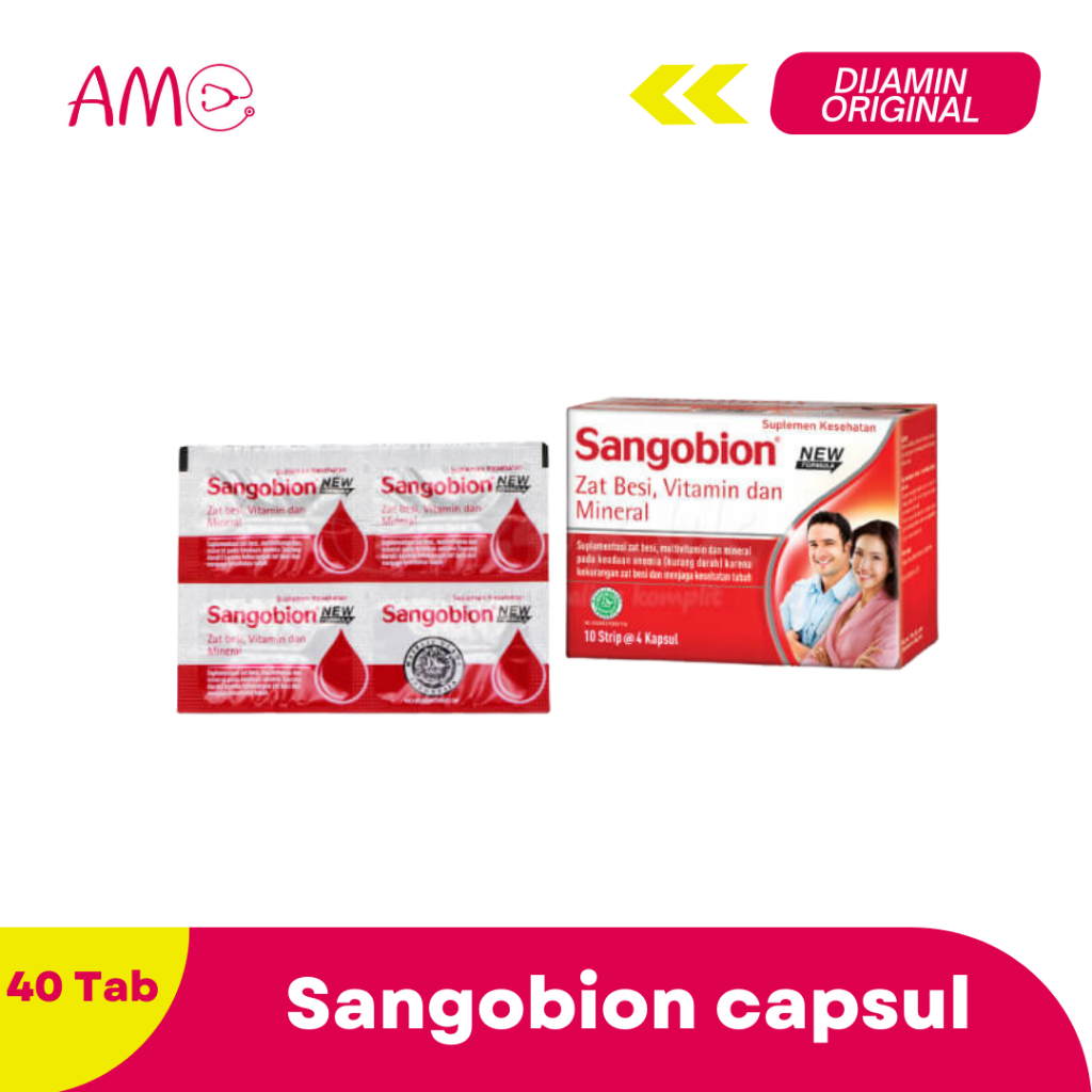 Sangobion 10 Kapsul - multivitamin penambah darah