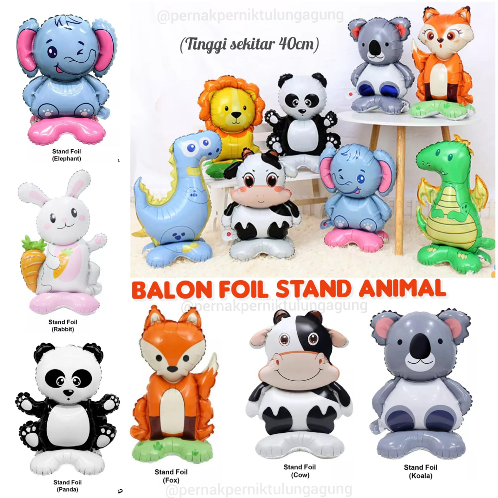 Balon Foil Stand Animal