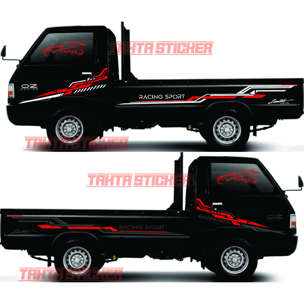 Stiker sticker mobil pick up mitsubishi l300 sticker bodi samping mobil l300
