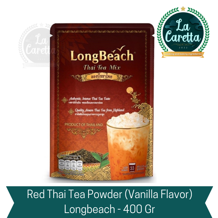 

Red Thai Tea Powder (Vanilla Flavor) Longbeach 400 Gr