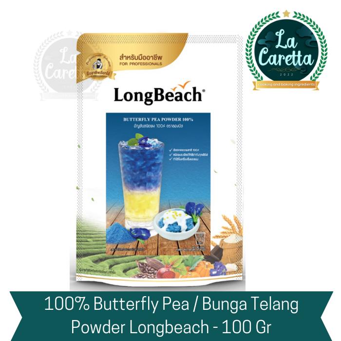 

100% Butterfly Pea/Bunga Telang Powder Longbeach 100 Gr