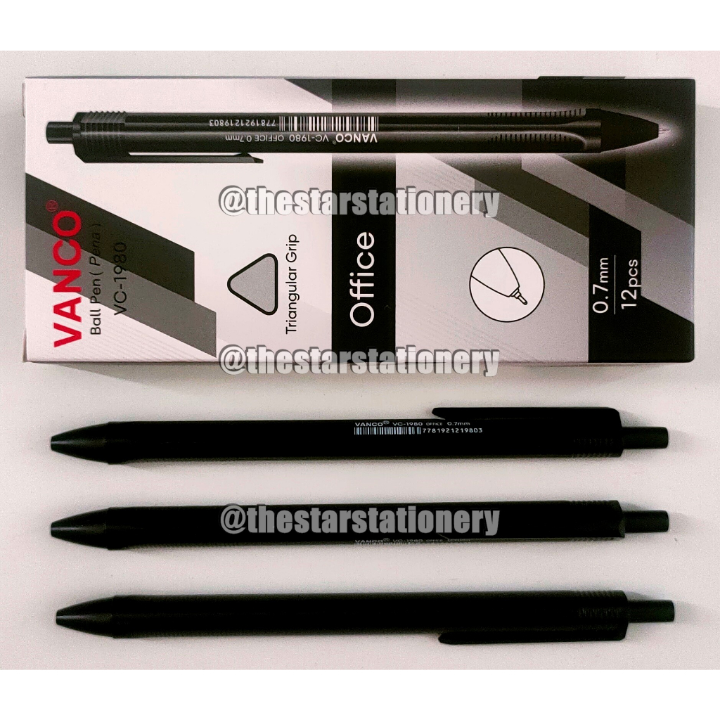 

(1 Biji) GROSIR Bolpen Vanco VC-1980 Office 0.7 mm Ball Pen / Pulpen Pena Vanco VC1980 (1 Biji)
