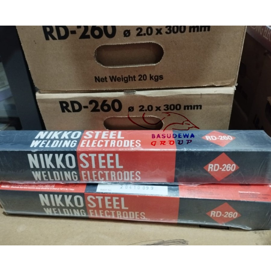 KAWAT LAS RD-260 2mm x 300mm (2KG) / KAWAT LAS RD 260 2 mm PER 2KG