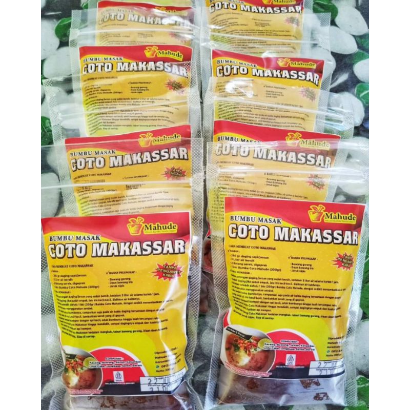 

Bumbu Coto Makassar Asli, Bumbu Coto Instan, Bumbu Coto Mahude