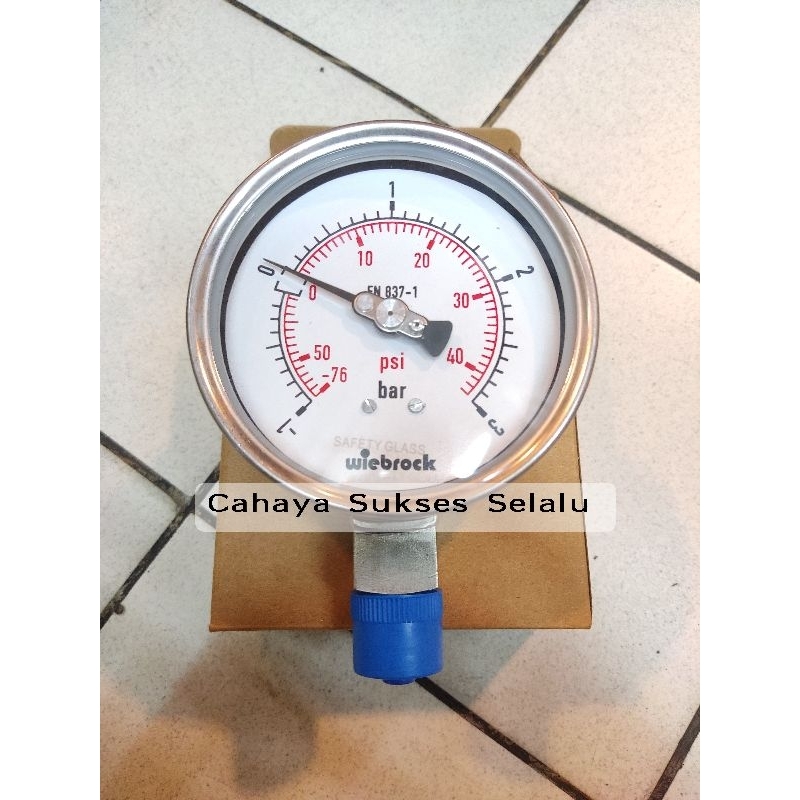 Pressure Gauge Wiebrock 4" 3bar full stainless