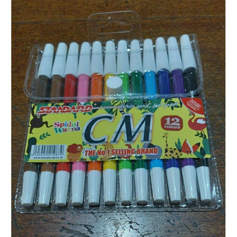 

[SET 12W] SPIDOL 12WARNA CM STANDARD/SPIDOL WARNA CM-2/SPIDOL CM2