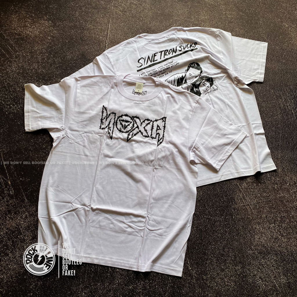NOXA - SINETRON SUCKS (White / Back Print) Kaos Band Original