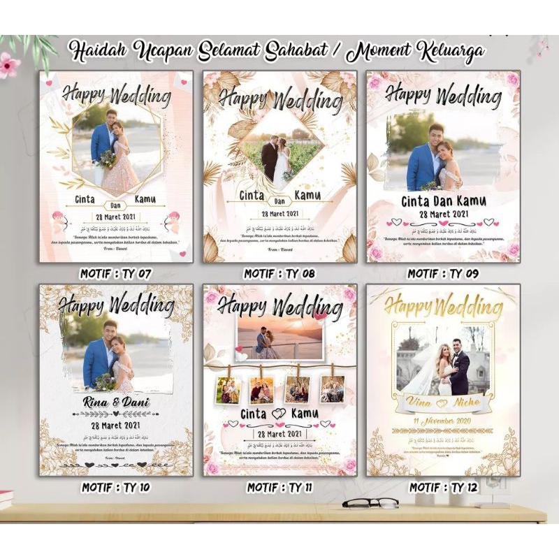 DESAIN FOTO WISUDA/ULTAH/WEDDING [CETAK/CETAK+BINGKAI]
