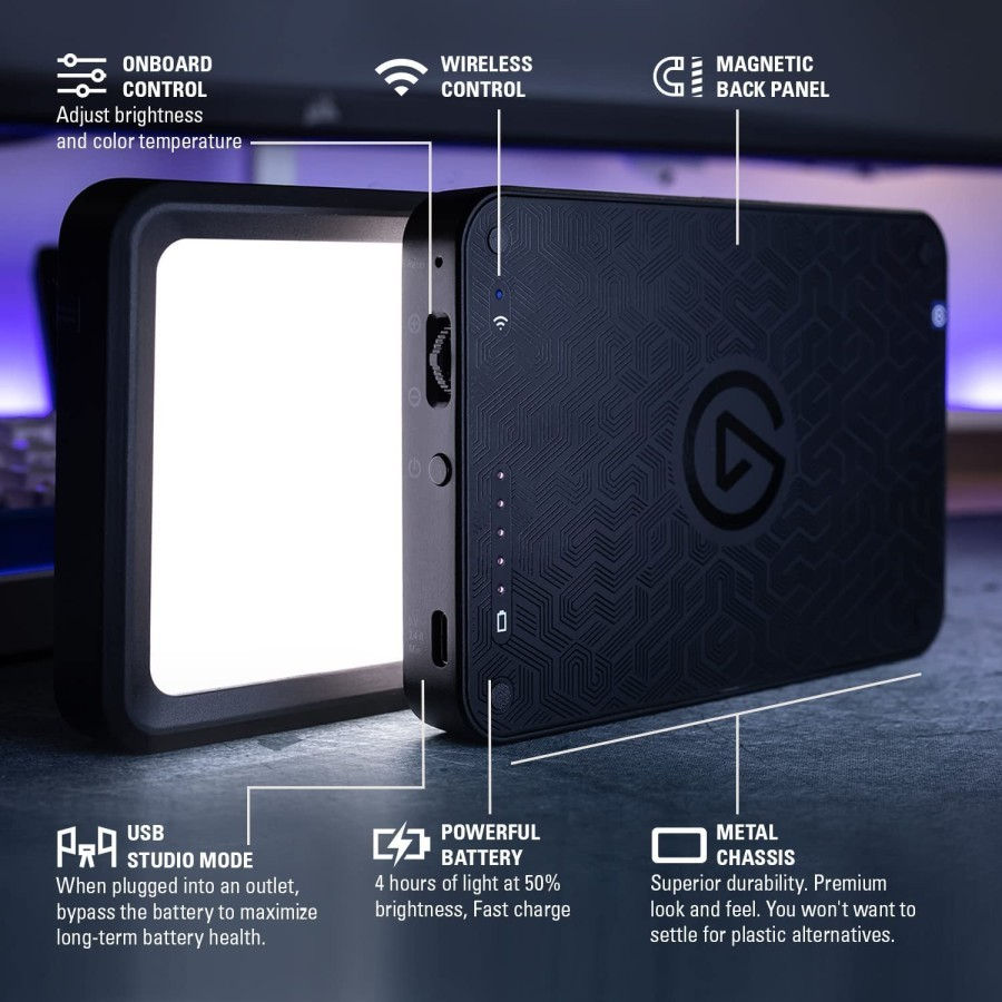 ELGATO KEY LIGHT MINI | Wireless Lighting System with 800 Lumens
