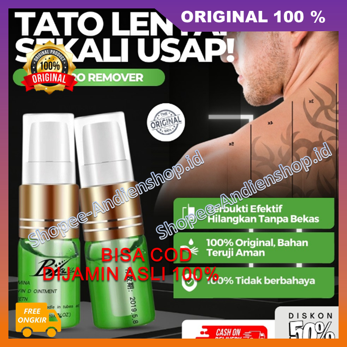 Movaro Remover Lenyapkan Tato Dalam 3X Usap Hapus Tato / Sulam Permanen Tanpa Laser Dan Tanpa Rasa S