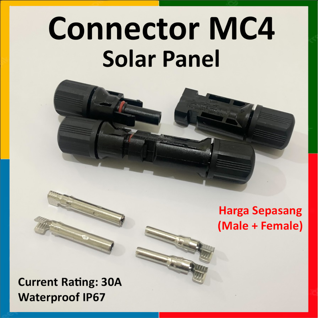 MC4 Connector single solar panel male + female