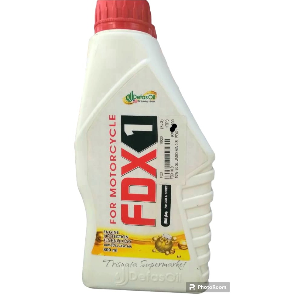 OLI FDX 1 / FDX 2 Defas Oil untuk Oli Motor Manual / Matic 0,8 Liter