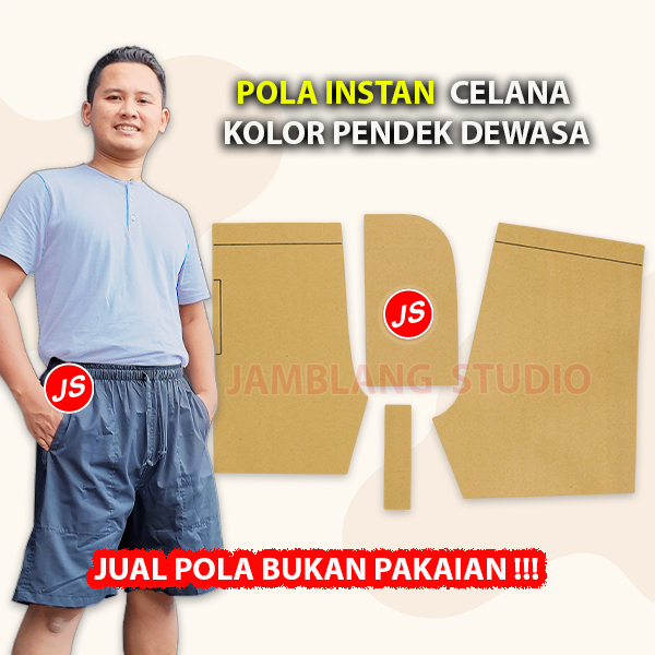 Pola Instan Celana Kolor Pendek Dewasa