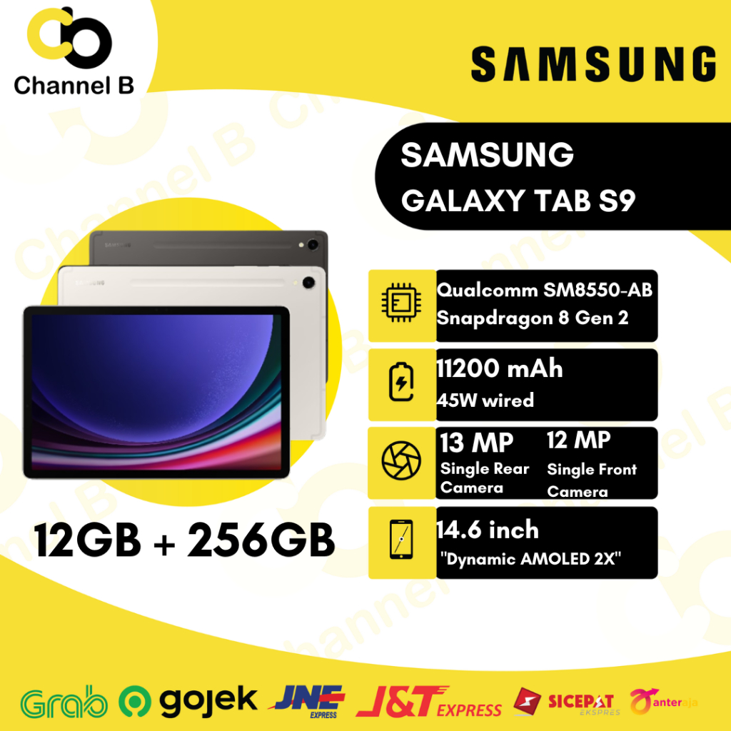 Samsung Galaxy Tab s9 [ Tablet ] - ( Ram 12GB / Rom 256GB ) - Garansi Resmi