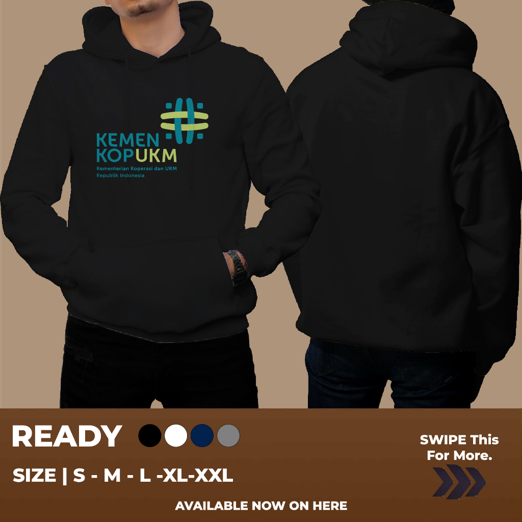 HOODIE KEMEN KOPERASI DAN UMKM KEREN BANGETUNTUK PRIA DAN WANITA