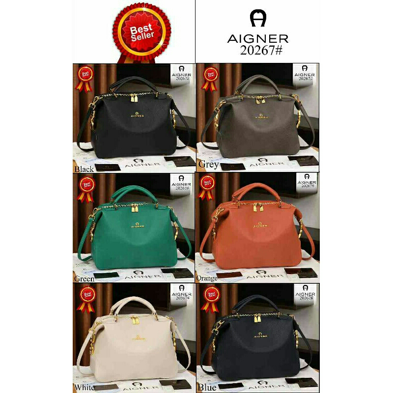 JP NEW 20267 AIGNER ROMA Handtasche Gleeneagle Modeling Handbags Soft Clemence Leather